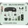 Image de EDUARD 3DL72032 Space SM.79 Space 1/72 (ITALERI)