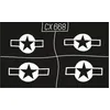 Image de EDUARD CX668 Mask B-24H US National Insignia 1/72 (AIRFIX)