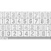 Image de Eduard Accessories XT009 Modélisme Accessoires German Numbers Large
