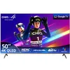 Image de CHiQ TV Connectée 50 Pouces 4K UHD QLED Google TV (U50QST) | MEMC, Apple AirPlay & Contrôle Vocal Google, ALLM & VRR, Dolby Audio, Prime Video & YouTube