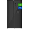 Image de CHIQ FSS559NEI42D réfrigérateur congélateur american, 559L, compresseur inverseur, froid ventilé, total no frost, noir acier inoxydable, E, niveau sonore maximum 39db, distributeur d'eau 5 litres