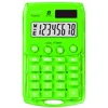 Image de Rebel 77234V Calculatrice de poche 8 chiffres solaire/pile Vert