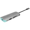 Image de i-tec USB-C 4K Nano Station d'Accueil Métal 1x HDMI 3x USB 3.0 1x SD/MicroSD Power Delivery 100W pour Windows MacOS Android ChromeOS Thunderbolt 3 Compatible