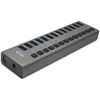 Image de i-tec Hub USB Alimenté, Hub USB 3.0 à 13 Ports Dédiés à la Charge avec Interrupteurs Marche/Arrêt - Concentrateur USB 3.0 avec Alimentation Externe 60W