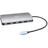 Image de i-tec USB-C 3X Full HD Nano Station d'accueil - 2X DisplayPort 1x HDMI 1x GLAN 1x USB-C 2X USB 3.1 2X USB 2.0 1x Audio avec Power Delivery 100W