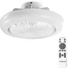 Image de Noaton® Polaris blanc 11045W Ventilateur de plafond, minuteur, abat-jour, télécommande, LED dimmable max 41 W, 3 températures de couleur, débit d'air jusqu'à 60 m3/min, pour la chambre, diamètre 45 cm