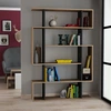Image de Wooden Art - Bibliothèque mito naturel/anthracite - 25.5x108.5x161 cm OS