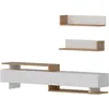 Image de CONCEPT1 Ayaz - Blanc, Teck 180 x 40 x 37,4 788DEC3031