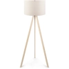 Image de Opviq - Lampadaire Ayd crème/chêne - 38x140 cm OS