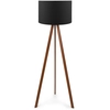 Image de Opviq - Lampadaire Ayd noir/brun - 38x140 cm OS