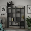 Image de Homitis - Bibliothèque manco anthracite - 122x188x25.5 cm OS