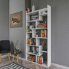Image de Wooden Art - Bibliothèque Kuttap blanche - 90x182x22 cm OS