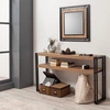 Image de Wooden Art - Console cosmo dresuar pin/noir - 140x80x35 cm OS