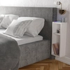 Image de Wooden Art - Table de chevet Turra blanche - 20x65x15 cm OS