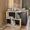 Image de Wooden Art - Étagère d'appoint Life chêne - 20x60x60 cm OS