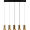 Image de Opviq - Suspension Kem noir/doré - 79x9x120 cm OS