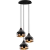 Image de Opviq - Suspension Yildo noir/cuivre - 37x111 cm OS