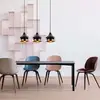 Image de 3 Suspensions noires et cuivrées d'intérieur