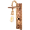 Image de Opviq - Applique murale Erebos bois - 11x18x40cm OS