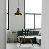 Image de Opviq - Lustre Berceste noir - 32x32x78 cm OS