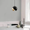 Image de Opviq - Suspension Berceste noir/doré - 20x114 cm OS