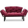 Image de CONCEPT1 Nitta 2 places bordeaux 155 x 70 x h80 859FTN1219
