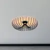 Image de Opviq Plafonnier Aspendos N-639, noir, métal, Ø 56 cm