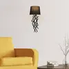 Image de Opviq Applique murale Asaf 6984 avec abat-jour en tissu noir