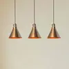 Image de Opviq Suspension Sivani MR-314, doré antique, fer à 3 lampes linéaire