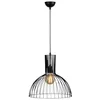 Image de Emob - Lustre épuré et contemporain | Luminaire décoratif moderne | Noir | 38cm de diamètre | 136cm de hauteur