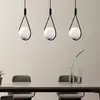 Image de Opviq Suspension Mudoni MR-939 à 3 lampes linéaire noir/verre opale