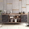 Image de Esprit Living - Buffet Lorenz noyer noir - 180x44.8x78.6 cm OS