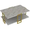 Image de CONCEPT1 Polka blanc or 91,5 x 61,5 x h36,6cm 875ZNA2813