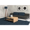 Image de Wooden Art - Table basse Ova anthracite - 80x55x35 cm OS