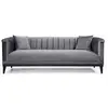 Image de CONCEPT1 Trendy 3 places gris foncé 225 x 89 x h79 569HLN1109