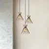 Image de Opviq Suspension Kirpi 3086, doré, métal, 3 lampes rondes