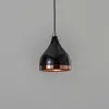 Image de Opviq Suspension Yildo 7000 1-flg Ø15cm noir/cuivre