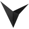 Image de Opviq - Applique Murale Bird 3201 noire - H.34x34x5 cm OS