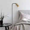 Image de Opviq Lampe sur pied Emek 4081, noir, abat-jour or antique