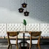 Image de Opviq Suspension Smoked 051 à 3 lampes Rondelle de verre Ø27cm