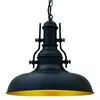Image de bamyum Suspension Luminaire Industrielle, Lustre Salon de 31 cm, Lustre Cuisine en Métal, Vintage Lampe de Chambre, Salle à Manger, Couloir, Lampe à Suspension Industrielle, Plafond Noir