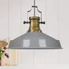 Image de bamyum Asletl Suspension Luminaire Industrielle Rétro en Metal de 40 cm, Lustre de Salon Vintage, Éclairage de Plafond pour Chambre, Cuisine, Lampe Suspendue, Suspension Luminaire Industrielle Gris