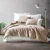Image de En Vogue - Parure housse de couette Plain vison/crème 240x220 cm