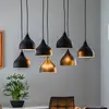 Image de Opviq Suspension Tattoo 6221 à 7 lampes noir/or