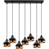 Image de Homitis - Lustre Yildo noir - 88x36x112 cm OS