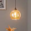 Image de Opviq Suspension Gold 020 à 1 lampe verre Ø20cm
