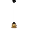 Image de Opviq Chandelier | Corps en métal Capuchon en Verre | 15x15cm | 110cm Hauteur | Ajustable