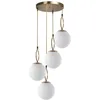Image de Opviq Morino 4 Lü Tepsili Beyaz Caml  Eskitme Sark t-Lustre blanc