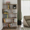 Image de Wooden Art - Bibliothèque Elif beige - 90x156x20 cm OS