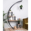 Image de Wooden Art - Bibliothèque Garden pin atlantique/noir - 85x180x35 cm OS